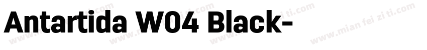 Antartida W04 Black字体转换